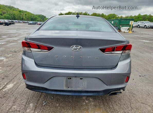 5NPE34AF3JH635600 2018 HYUNDAI SONATA Gray Вид ззаду