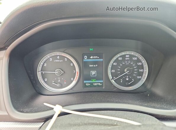 5NPE34AF3JH635600 2018 HYUNDAI SONATA Gray Вид щитка приладів
