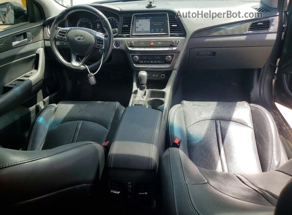 5NPE34AF3JH643941 2018 HYUNDAI SONATA Gray Вид панелі приладів