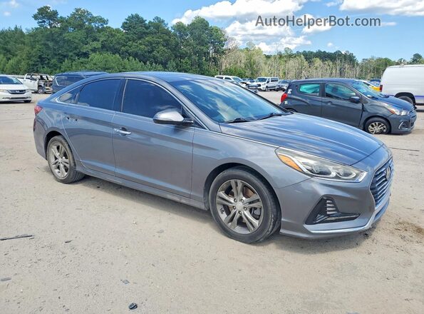 5NPE34AF3JH643941 2018 HYUNDAI SONATA Gray Передня права чверть