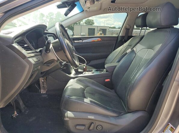 5NPE34AF3JH643941 2018 HYUNDAI SONATA Gray Вид салону спереду