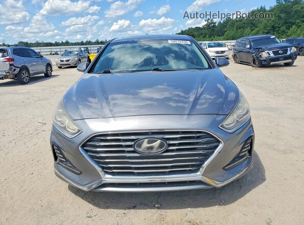 5NPE34AF3JH643941 2018 HYUNDAI SONATA Gray Вид спереду