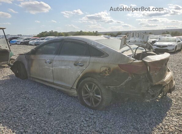 5NPE34AF3JH649030 2018 HYUNDAI SONATA White Trasero izquierdo