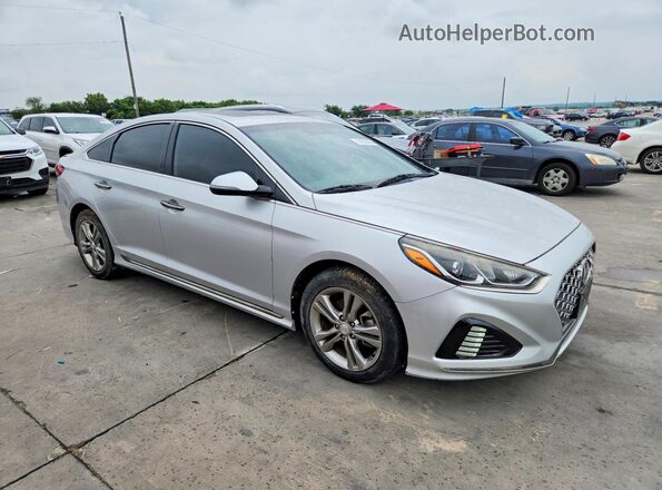 5NPE34AF3JH654051 2018 HYUNDAI SONATA Silver Front right