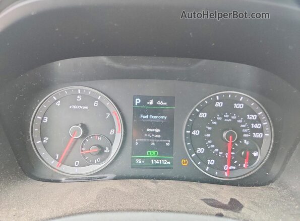 5NPE34AF3JH654051 2018 HYUNDAI SONATA Silver Instrument cluster view