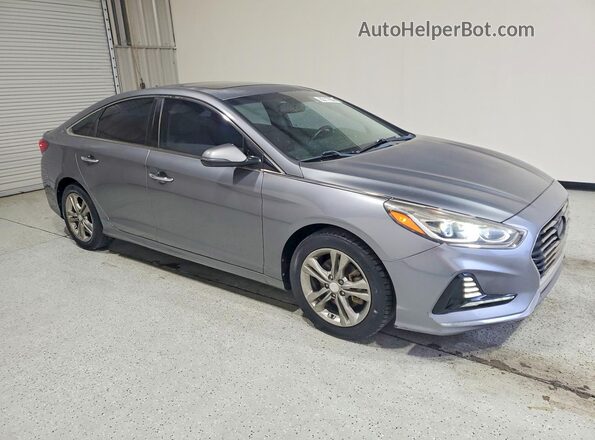 5NPE34AF3JH656673 2018 HYUNDAI SONATA Gray Передня права чверть