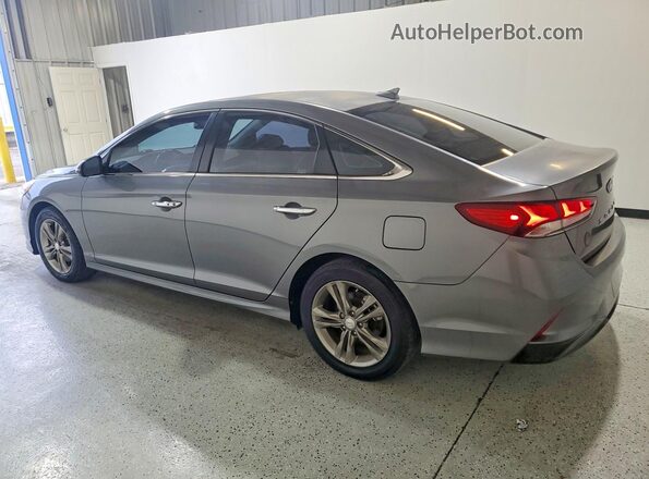 5NPE34AF3JH656673 2018 HYUNDAI SONATA Gray Задня ліва чверть