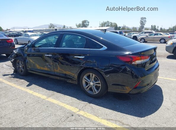 5NPE34AF3JH701997 2018 HYUNDAI SONATA Black Rear left