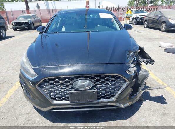 5NPE34AF3JH701997 2018 HYUNDAI SONATA Black Rear interior view