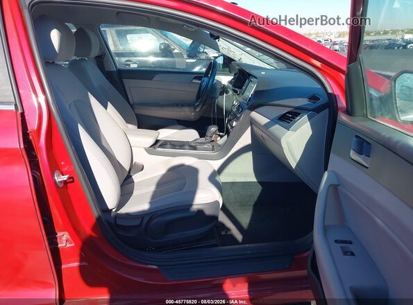 5NPE34AF3KH784011 2019 HYUNDAI SONATA Красный Вид салона спереди