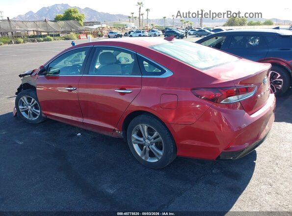 5NPE34AF3KH784011 2019 HYUNDAI SONATA Красный Задняя левая четверть