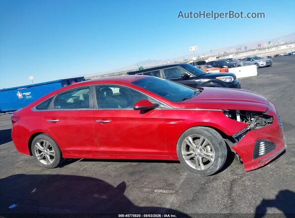 5NPE34AF3KH784011 2019 HYUNDAI SONATA Красный Панорамный вид салона 360°