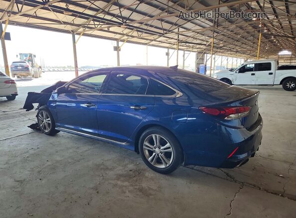 5NPE34AF3KH799477 2019 HYUNDAI SONATA Blue უკანა მარცხენა