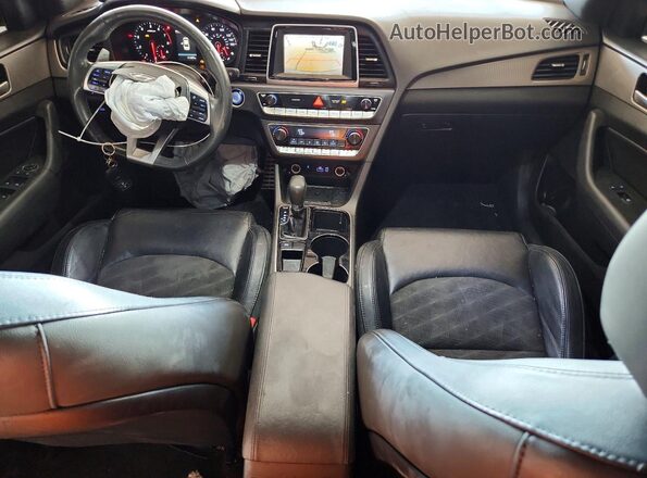 5NPE34AF3KH799477 2019 HYUNDAI SONATA Blue წინა პანელის ხედი