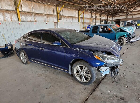5NPE34AF3KH799477 2019 HYUNDAI SONATA Blue წინა მარჯვენა