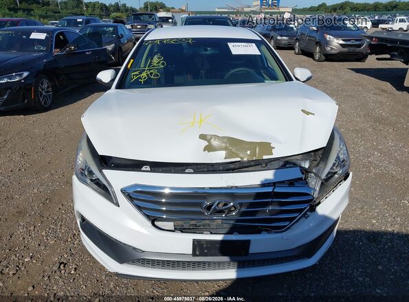 5NPE34AF4GH287539 2016 HYUNDAI SONATA White ხელსაწყოთა პანელის ხედი