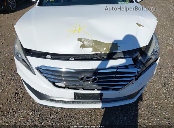 5NPE34AF4GH287539 2016 HYUNDAI SONATA White უკანა ხედი
