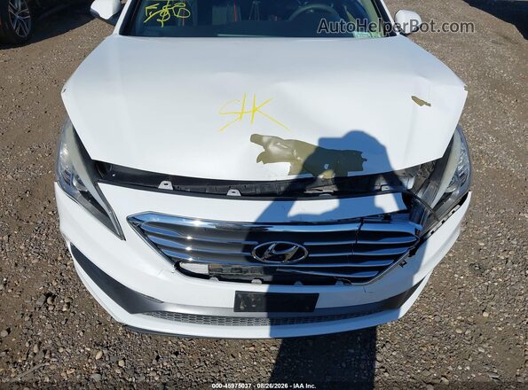 5NPE34AF4GH287539 2016 HYUNDAI SONATA White წინა ხედი