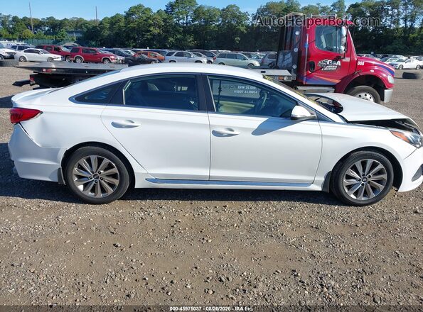 5NPE34AF4GH287539 2016 HYUNDAI SONATA White უკანა სალონის ხედი