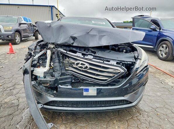 5NPE34AF4GH369318 2016 HYUNDAI SONATA Black Widok z przodu