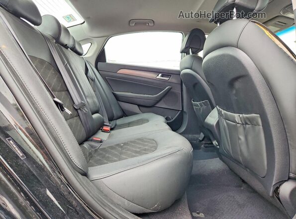 5NPE34AF4GH369318 2016 HYUNDAI SONATA Black Widok tylnych siedzeń