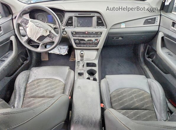 5NPE34AF4GH369318 2016 HYUNDAI SONATA Black Widok deski rozdzielczej