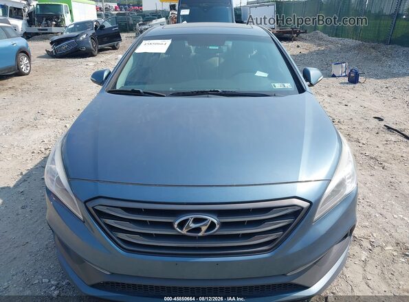 5NPE34AF4GH380027 2016 HYUNDAI SONATA Light Blue Widok z przodu
