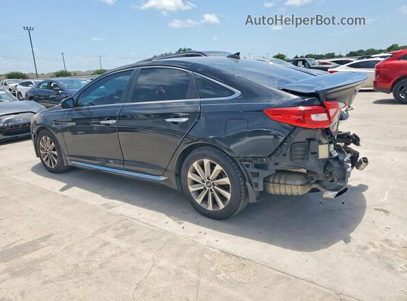 5NPE34AF4GH380335 2016 HYUNDAI SONATA Black Rear left