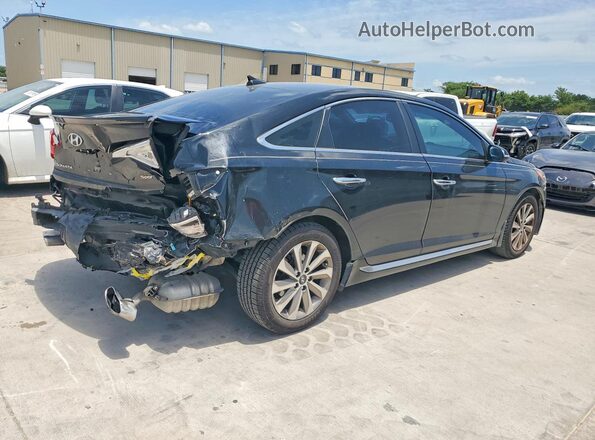 5NPE34AF4GH380335 2016 HYUNDAI SONATA Black Rear right