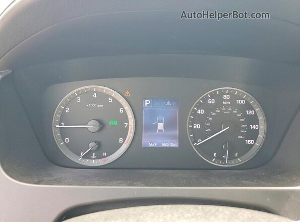 5NPE34AF4GH380335 2016 HYUNDAI SONATA Black Instrument cluster view