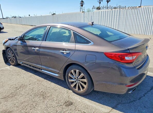 5NPE34AF4GH393330 2016 HYUNDAI SONATA Gray Trasero izquierdo