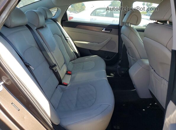 5NPE34AF4GH393330 2016 HYUNDAI SONATA Gray Vista de los asientos traseros
