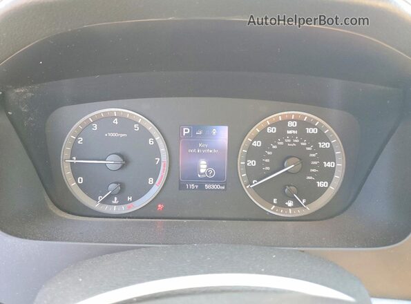 5NPE34AF4GH393330 2016 HYUNDAI SONATA Gray Vista del cuadro de instrumentos
