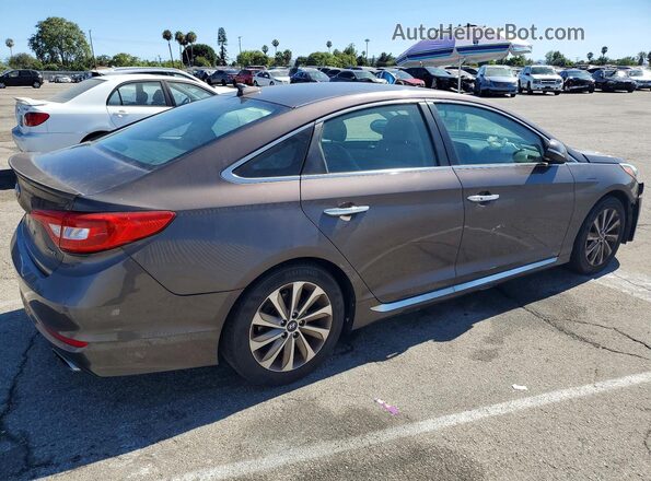 5NPE34AF4GH393330 2016 HYUNDAI SONATA Gray Trasero derecho
