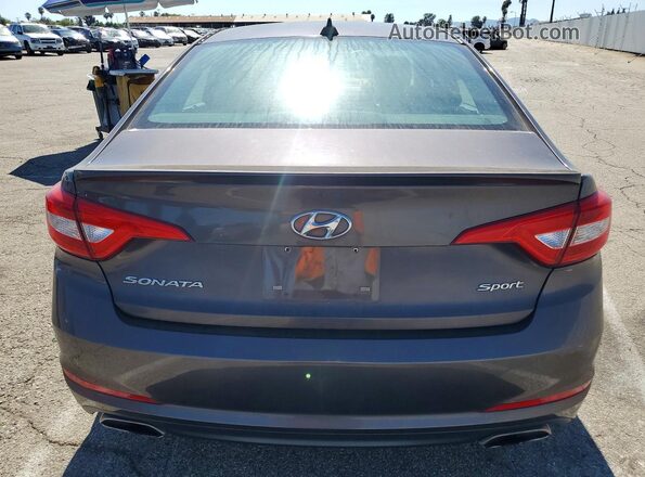 5NPE34AF4GH393330 2016 HYUNDAI SONATA Gray Vista trasera