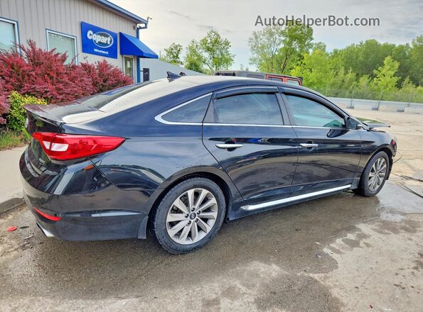 5NPE34AF4GH394364 2016 HYUNDAI SONATA Black Trasero derecho