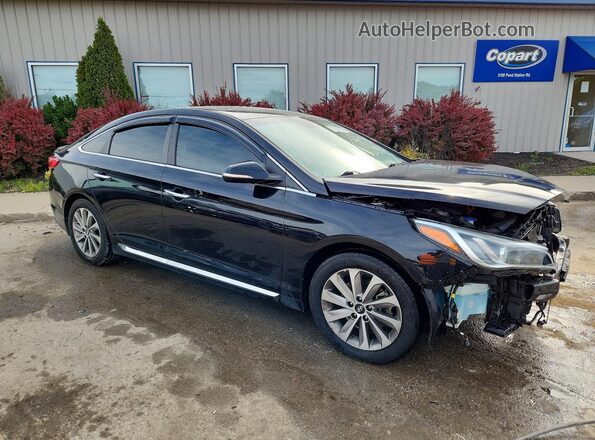 5NPE34AF4GH394364 2016 HYUNDAI SONATA Black Delantero derecho