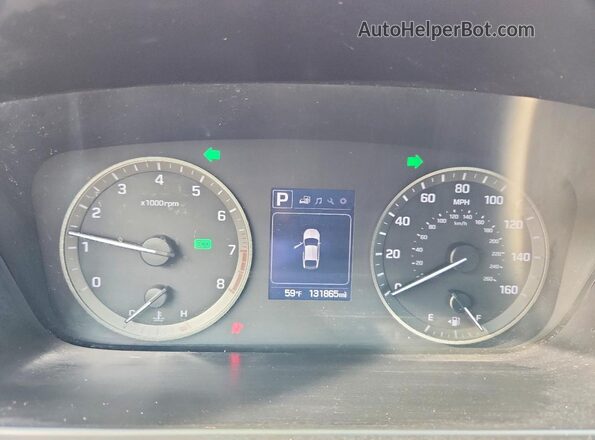 5NPE34AF4GH394364 2016 HYUNDAI SONATA Black Vista del cuadro de instrumentos