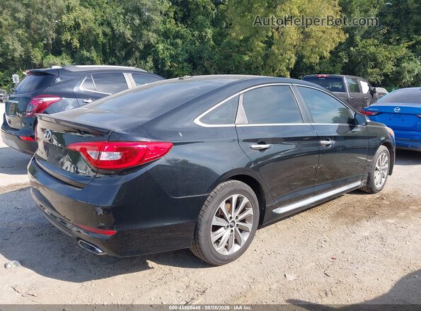 5NPE34AF4GH433597 2016 HYUNDAI SONATA Черный Задняя правая четверть