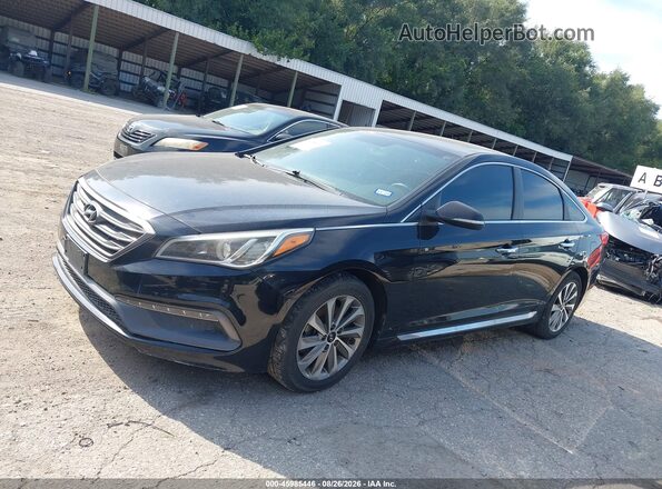 5NPE34AF4GH433597 2016 HYUNDAI SONATA Черный Панорамный вид салона 360°