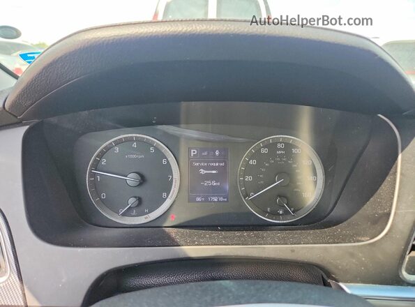 5NPE34AF4HH449574 2017 HYUNDAI SONATA Черный Вид щитка приборов