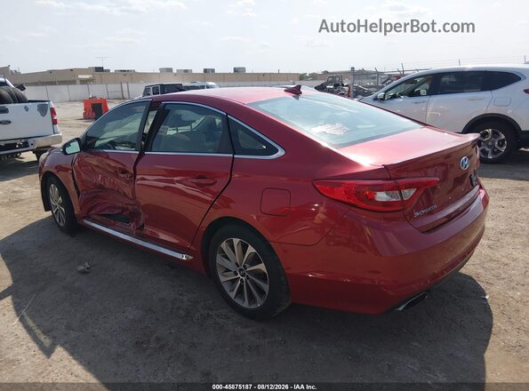 5NPE34AF4HH521101 2017 HYUNDAI SONATA Red უკანა მარცხენა