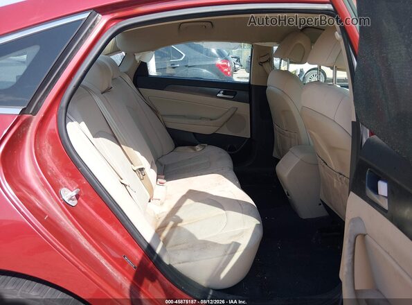 5NPE34AF4HH521101 2017 HYUNDAI SONATA Red VIN კოდის სტიკერის ხედი