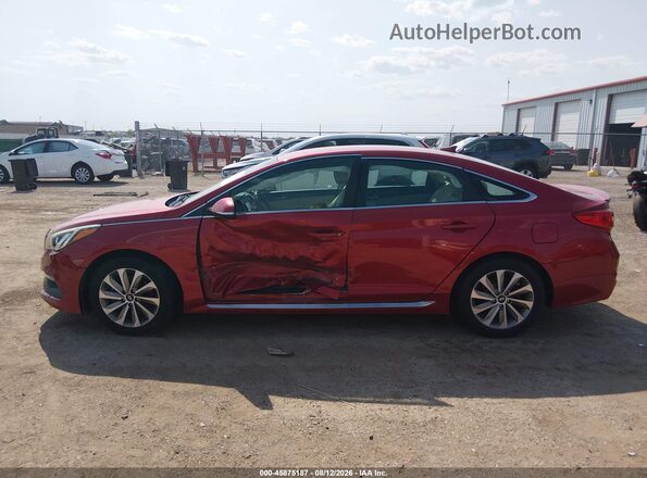 5NPE34AF4HH521101 2017 HYUNDAI SONATA Red სალონის 360-გრადუსიანი ხედი