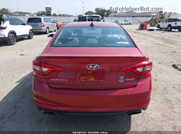5NPE34AF4HH521101 2017 HYUNDAI SONATA Red 