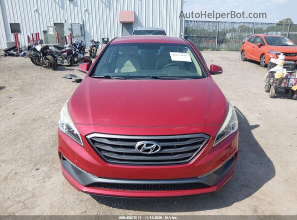 5NPE34AF4HH521101 2017 HYUNDAI SONATA Red ხელსაწყოთა პანელის ხედი