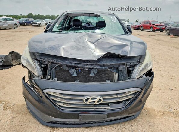 5NPE34AF4HH528582 2017 HYUNDAI SONATA Black Front view