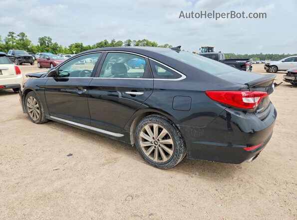 5NPE34AF4HH528582 2017 HYUNDAI SONATA Black Rear left