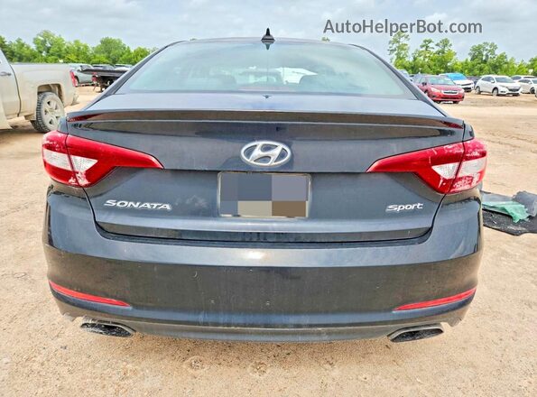 5NPE34AF4HH528582 2017 HYUNDAI SONATA Black Rear view