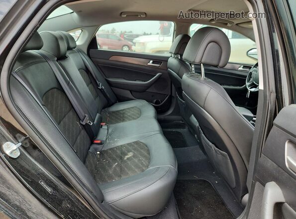 5NPE34AF4HH528582 2017 HYUNDAI SONATA Black Rear seats view